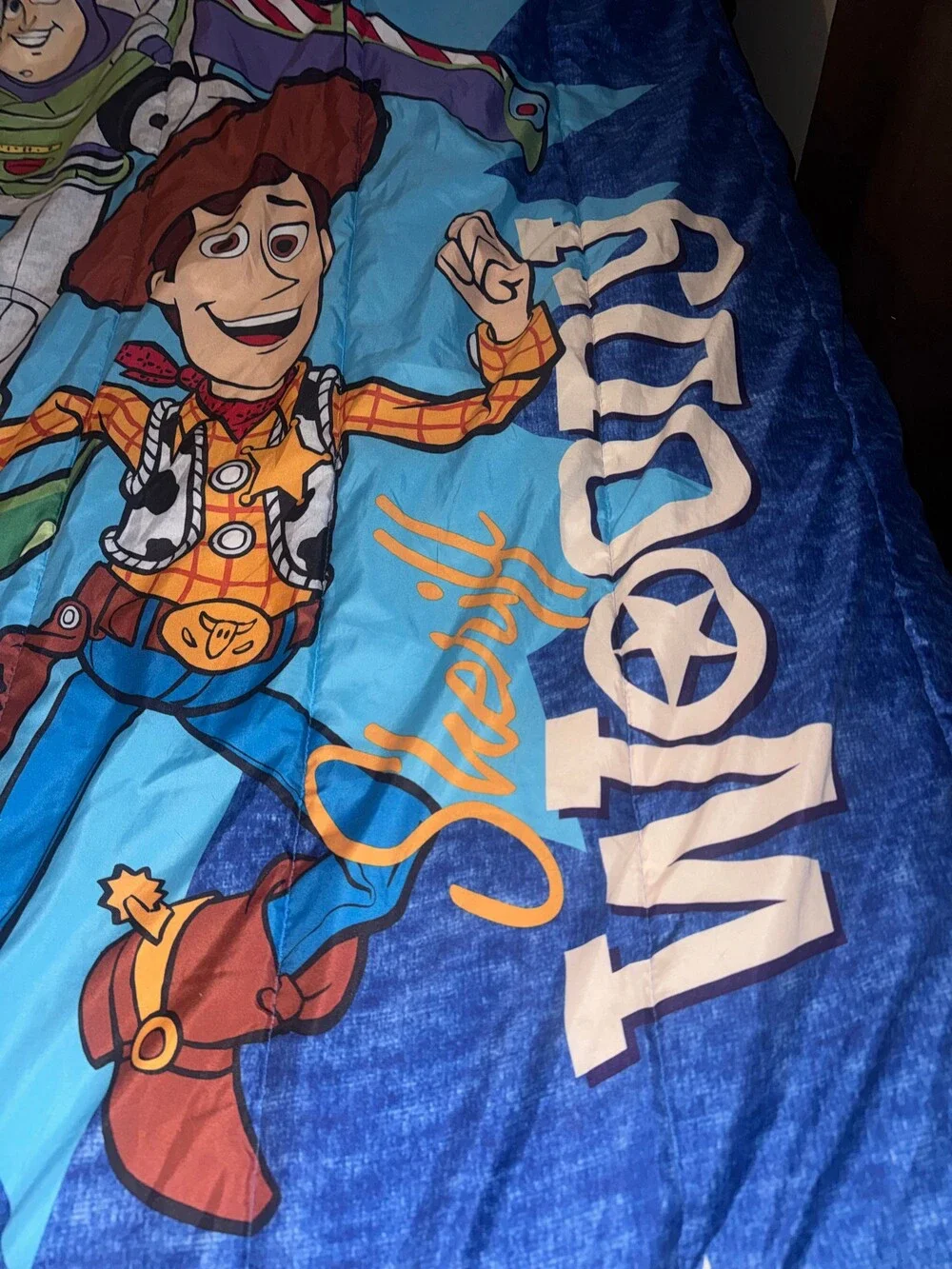 Disney Pixar Toy Story Blanket 50 x 36.5 Inches Blue Polyester Throw